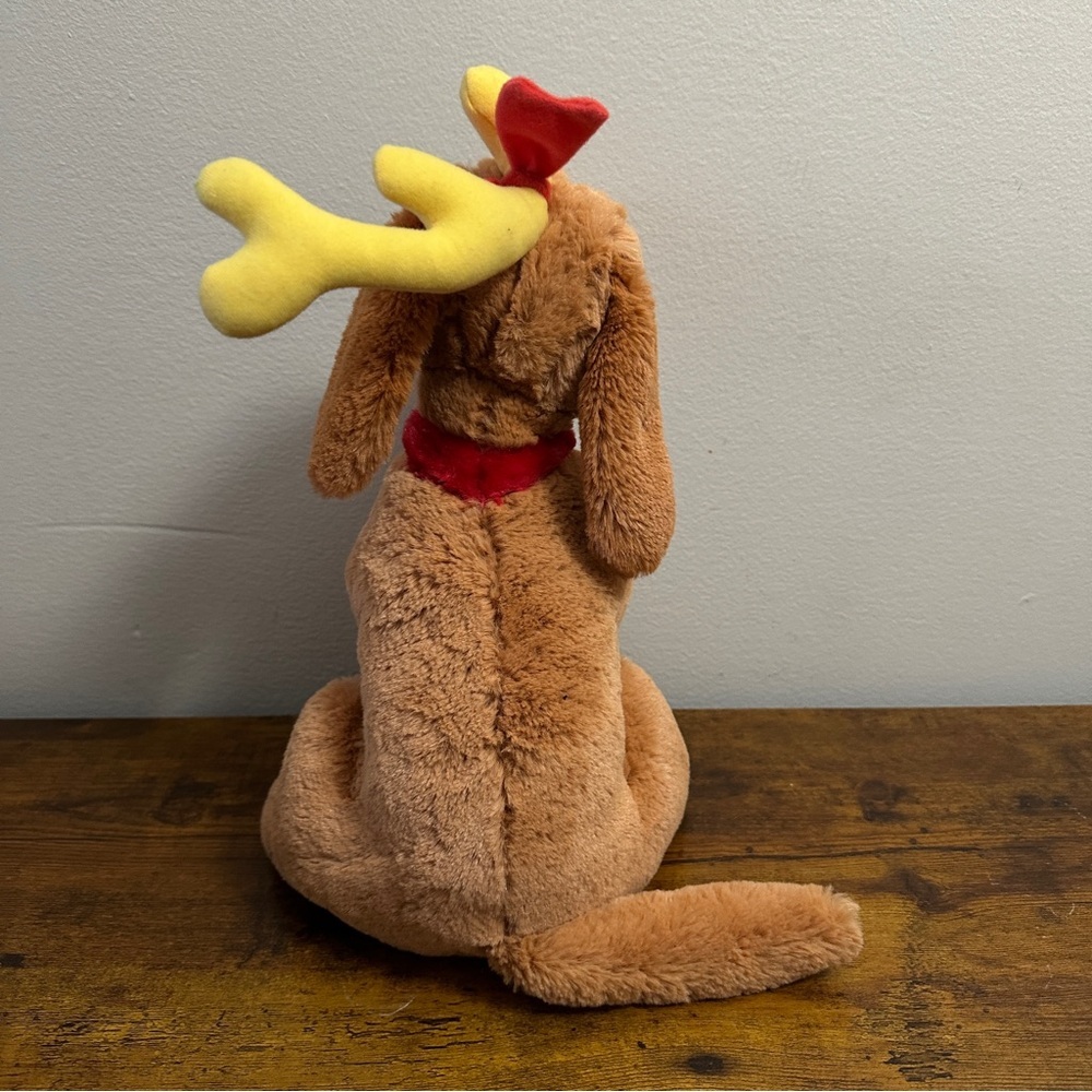 Aurora Dr. Seuss Max The Dog Plush 12" Brown Stuffed Animal Grinch Christmas - Picture 4 of 5
